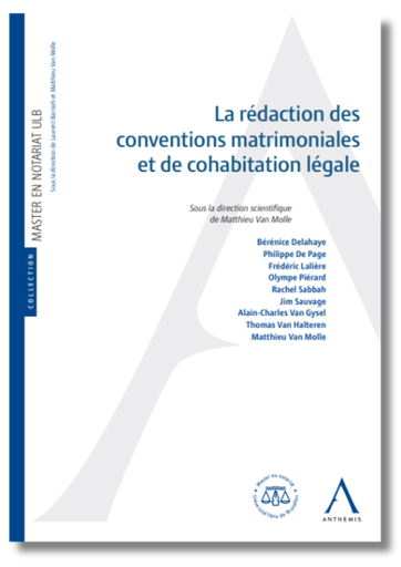 [CONVMAT] La rédaction des conventions matrimoniales et de cohabitation légale