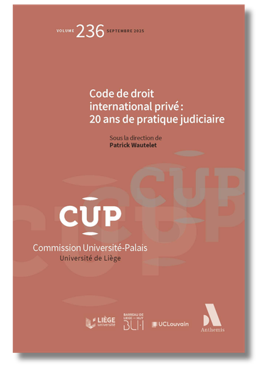 [CUP236] Code de droit international privé : 20 ans de pratique judiciaire