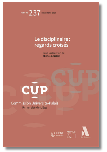 [CUP237] Le disciplinaire : regards croisés