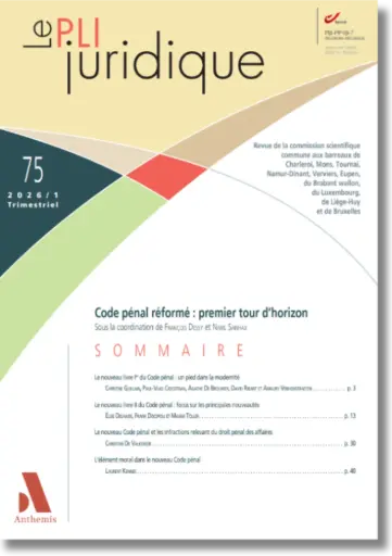[PLIJUR75] Le Pli juridique 75 - Mars 2026