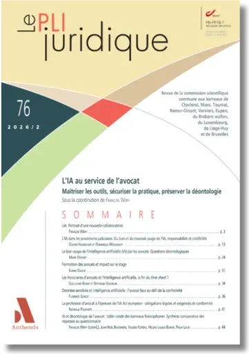 [PLIJUR76] Le Pli juridique 76 - Mai 2026