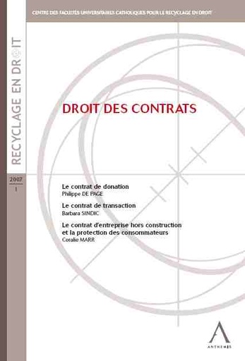 [DROCON] Droit des contrats
