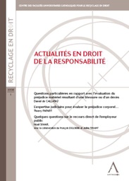 [ACTRES] Actualités en droit de la responsabilité