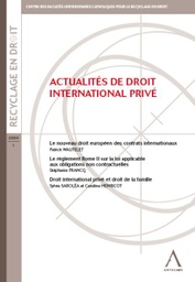 [ACTDIP] Actualités européennes en droit international privé familial 2009