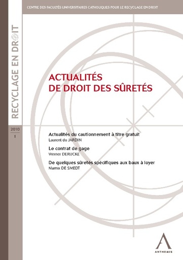 [ACTSUR] Actualités de droit des sûretés