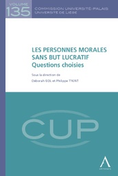 [CUP135] Les personnes morales sans but lucratif : questions choisies