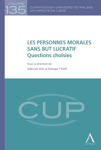 [CUP135] Les personnes morales sans but lucratif : questions choisies