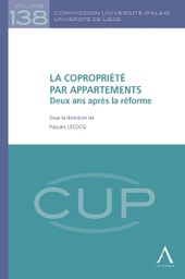 [CUP138] La copropriété par appartements