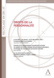 Droits de la personnalité