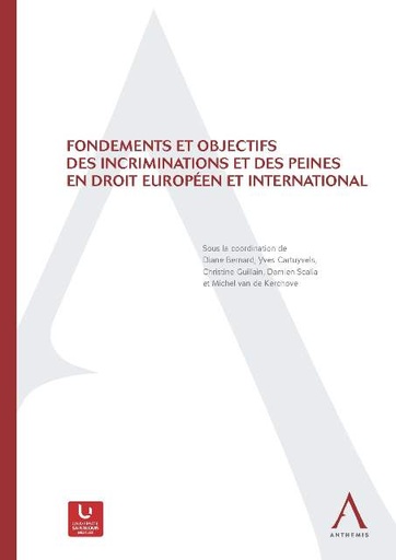[INCRIMI] Fondements et objectifs des incriminations et des peines en droit européen et international
