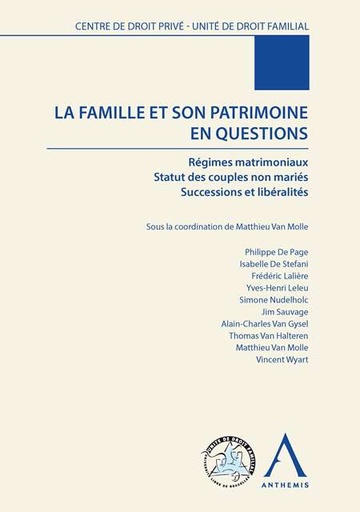 [FAMPAT] La famille et son patrimoine en questions