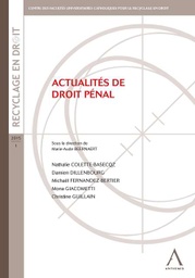 Actualités de droit pénal