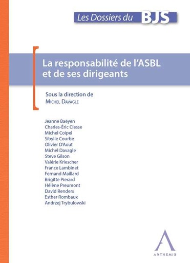 [RESASBL] La responsabilité de l'ASBL et de ses dirigeants