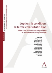[OPTION] L'option, la condition, le terme et la substitution