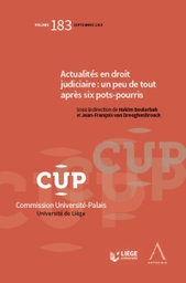 [CUP183] Actualités en droit judiciaire : un peu de tout après six pots-pourris