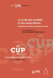 [CUP186] Le Code des sociétés et des associations