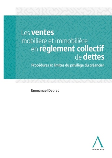 [VENRCD] Les ventes mobilière et immobilière en règlement collectif de dettes