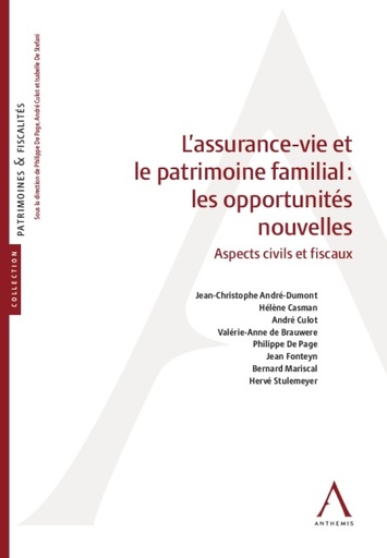 [ASSVIEPAT] L'assurance-vie et le patrimoine familial : les opportunités nouvelles