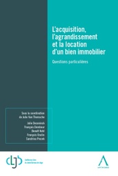 [ACQUIS] L'acquisition, l'agrandissement et la location d'un bien immobilier
