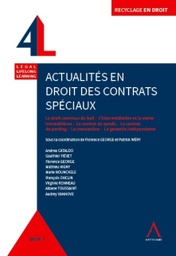 [ACTUSPE] Actualités en droit des contrats spéciaux