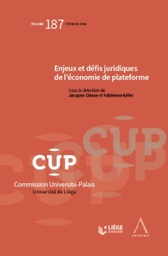 [CUP187] Enjeux et défis juridiques de l'économie de plateforme