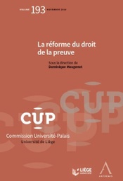 [CUP193] La réforme du droit de la preuve