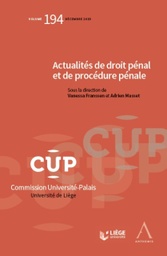 [CUP194] Actualités de droit pénal et de procédure pénale
