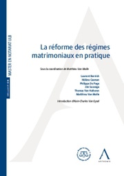 [REGIPRAT] La réforme des régimes matrimoniaux en pratique