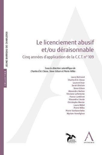 [LICABU20] Le licenciement abusif et/ou déraisonnable