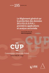 [CUP195] Le Règlement général sur la protection des données (R.G.P.D./G.D.P.R.) : premières applications et analyse sectorielle