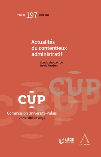 [CUP197] Actualités du contentieux administratif