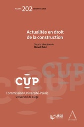 [CUP202] Actualités en droit de la construction