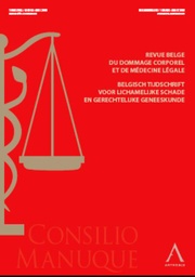 Revue belge du dommage corporel et de médecine légale - Abonnement 