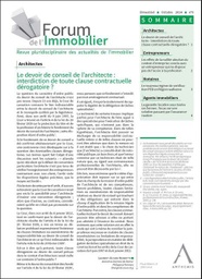 Forum de l'immobilier - Abonnement