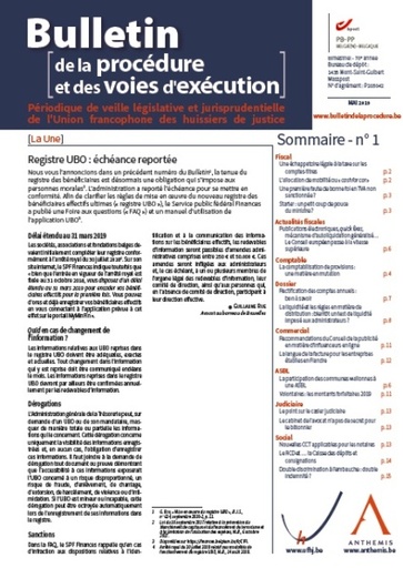 Bulletin de la procédure et des voies d'exécution - Abonnement papier + numérique
